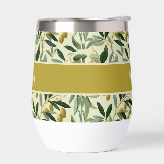 Olive Branch Monogram Name  (左面)