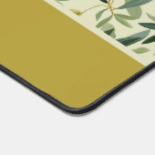 Olive Branch Monogram Name  デスクマット (コーナー)