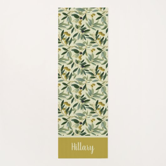 Olive Branch Monogram Name  ヨガマット (裏面)