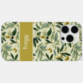 Olive Branch Monogram Name Case-Mate iPhoneケース (裏面 (横))