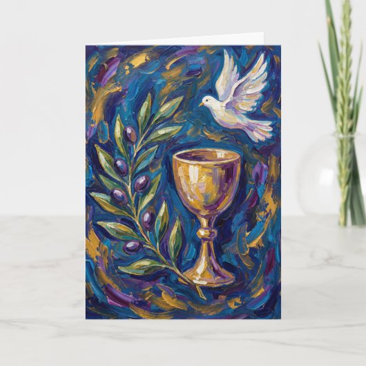 Olive Branch of Peace Easter Card カード (正面)