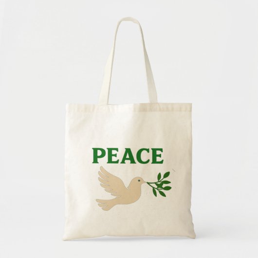 Olive Branch – Peace Tote Bag トートバッグ (正面)