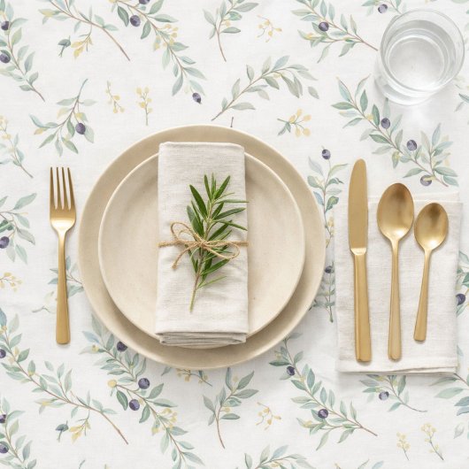 Olive Branch Rustic Green テーブルクロス