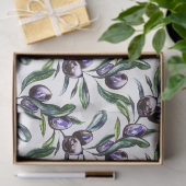 Olive Branch Watercolor Pattern  薄葉紙 (ギフト)