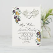 Olive Branch wedding for Family and Friends 招待状 (スタンド正面)