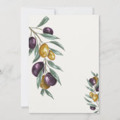 Olive Branch wedding for Family and Friends 招待状 (裏面)