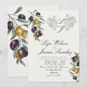 Olive Branch wedding for Family and Friends 招待状 (正面/裏面)