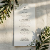 Olive Branch Wedding Menu | Elegant Greenery メニュー