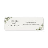 Olive Branch Wedding | Minimalist  ラベル (正面)