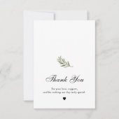 Olive Branch Wedding Thank You  サンキューカード (正面)