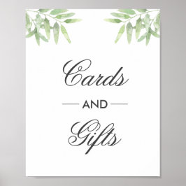 Olive Branches. Wedding cards and gifts Poster ポスター