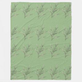 Olive Breeze フリースブランケット