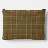 Olive Burgundy Plaid Classic Pattern Rustic アクセサリーポーチ (正面)