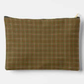 Olive Burgundy Plaid Classic Pattern Rustic アクセサリーポーチ (裏面)