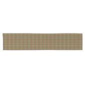 Olive Burgundy White Plaid Classic Table Runner ショートテーブルランナー (横)