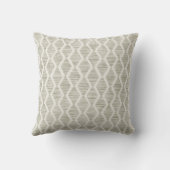 Olive Diamond Geometric Minimalist Throw Pillow クッション (裏面)