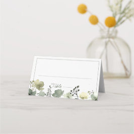 Olive Floral Wedding プレイスカード
