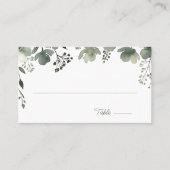 Olive Floral Wedding プレイスカード (正面)
