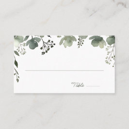 Olive Floral Wedding プレイスカード