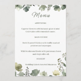 Olive Floral Wedding メニュー