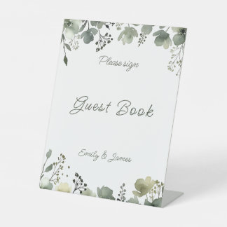 Olive Floral Wedding 台座サイン