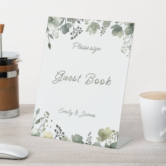 Olive Floral Wedding 台座サイン (インサイチュ)