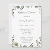 Olive Floral Wedding 招待状 (正面)