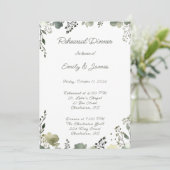 Olive Floral Wedding 招待状 (スタンド正面)