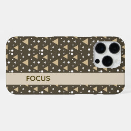 Olive Geometry Luxe iPhone 16 Pro Maxケース