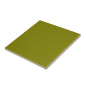 Olive Green #808000 Rich Earthy Modern Accent タイル (側面)
