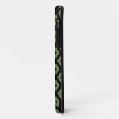 Olive green and black diamond pattern Case-Mate iPhoneケース (裏面/左)