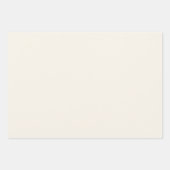 Olive Green and Old Lace Polka Dots and Stripes ラッピングペーパーシート (正面3)