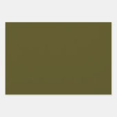 Olive Green and Old Lace Wrapping Paper Sheets     ラッピングペーパーシート (正面3)
