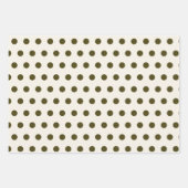 Olive Green and Old Lace Wrapping Paper Sheets     ラッピングペーパーシート (正面)