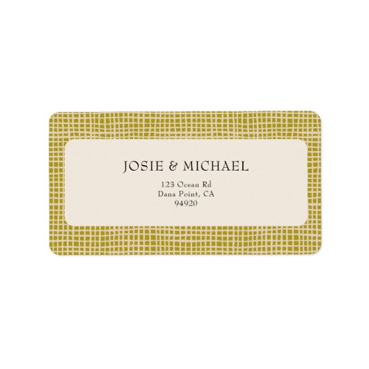 Olive Green Boho  ラベル (正面)