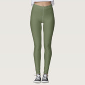 Olive Green Boho Leggings レギンス (正面)