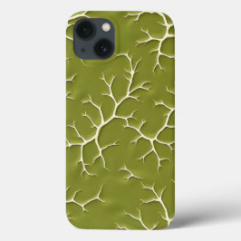 Olive Green Branch Pattern iPhone Case iPhone 13ケース