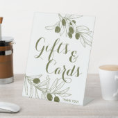 Olive Green Branches Gifts & Cards 台座サイン (インサイチュ)