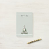Olive Green Buddha Meditation Personalized ポストイット (デスク上)