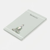 Olive Green Buddha Meditation Personalized ポストイット (アングル)