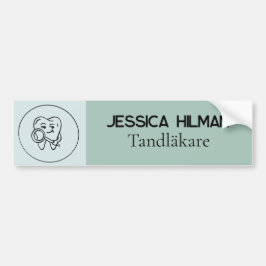 Olive green Dentist/all Sticker logo Personalized バンパーステッカー