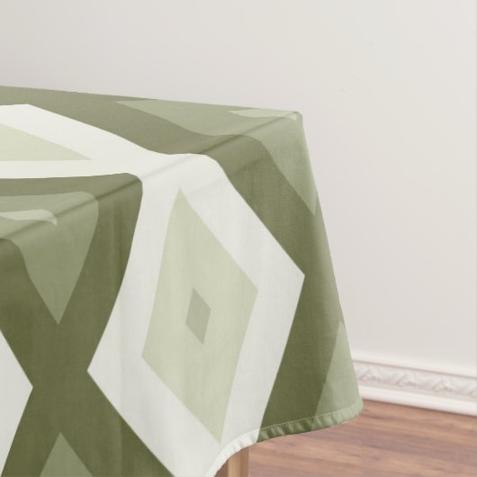 Olive green diamond pattern テーブルクロス (インサイチュ)
