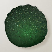 Olive Green Glitter ラウンドクッション (裏面)