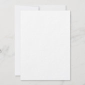 Olive Green "H" Monogram Wedding Invitation 招待状 (裏面)