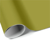 Olive Green Minimal Wrapping Paper Roll ラッピングペーパー (ロールコーナー)
