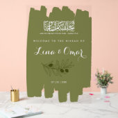 Olive Green Nikkah Acrylic Sign アクリルサイン (ウェディング)