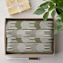 Olive Green Party Confetti and Tinsel Pattern 薄葉紙