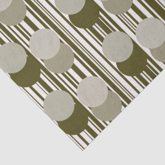 Olive Green Party Confetti and Tinsel Pattern  薄葉紙 (詳細)