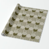 Olive Green Party Tinsel and Confetti Pattern ラッピングペーパー (アンロールド)