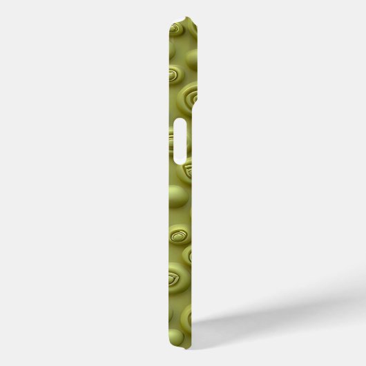 Olive Green Spiral iPhone Case Matte Style Case-Mate iPhoneケース (裏面 / 右)